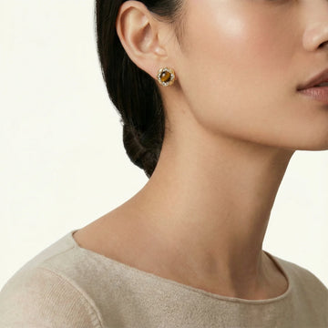 Boucle d'oreilles Œil-de-tigre